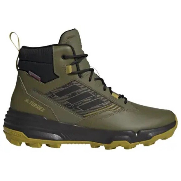 Adidas Terrex Unity Leather Mid Cold RDY Olive Hiking Boots Mens 10.5 Fast Ship main image 6